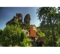 GLHUIOZ 500 Pièces, Panorama, Qualité Premium, pour Adultes et Enfants à partir de 12 Ans Puzzle, Allemagne Bavière 52x38cm