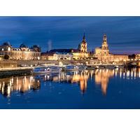 GLHUIOZ 500 Pièces, Panorama, Qualité Premium, pour Adultes et Enfants à partir de 12 Ans Puzzle, Allemagne Rivières Ponts Bateau fluvial 52x38cm