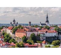 GLHUIOZ 500 Pièces, Panorama, Qualité Premium, pour Adultes et Enfants à partir de 12 Ans Puzzle, Estonie Toompea 52x38cm