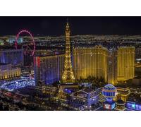 GLHUIOZ 500 Pièces, Panorama, Qualité Premium, pour Adultes et Enfants à partir de 12 Ans Puzzle, États-Unis Vegas 52x38cm