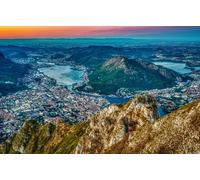 GLHUIOZ 500 Pièces, Panorama, Qualité Premium, pour Adultes et Enfants à partir de 12 Ans Puzzle, Ville de Millau 52x38cm