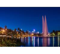 GLHUIOZ Puzzle 1000 Pièces Adultes, Puzzle Classique Puzzle Adulte et Enfant - Parcs USA Fontaines Californie 75x50cm