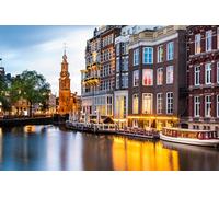 GLHUIOZ Puzzle 1000 Pièces Adultes, Puzzle Classique Puzzle Adulte Puzzle Adultes Pays-Bas Amsterdam 75x50cm