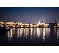 GLHUIOZ Puzzle 1000 Pieces Adultes Puzzle en Bois Adulte 1000 pièces Jeu éducatif défi Jouet 1000 Pièces Bois Puzzles Art Adultes Enfants Pont Charles République de Prague Rivières 75x50cm