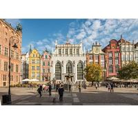 GLHUIOZ Puzzle 1000 Pieces Paysage | Puzzle | Puzzles Classiques | Puzzle Adulte | Pologne Gdańsk Fontaines Ville 75x50cm