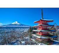 GLHUIOZ Puzzle 1000 pièces pour Adulte Pagode du Japon 75x50cm