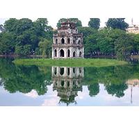 GLHUIOZ Puzzle 1000 Pièces pour Adultes,Design Unique Jouet éducatif pour Adolescents et Enfants idée Cadeau Vietnam,Hanoï,75x50cm