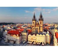 GLHUIOZ Puzzle 1000 Pièces pour Adultes, Jigsaw Puzzle, Design Unique Jouet éducatif pour Adolescents et Enfants idée Cadeau République de Prague 75x50cm
