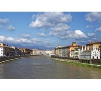 GLHUIOZ Puzzle 1000 pièces pour Adultes,matériaux recyclables de qualité supérieure et Puzzle d'impression Haute définition, Jeu en Famille,Cadeaux pour Amis. Italie Toscane Rivières Pise 75x50cm