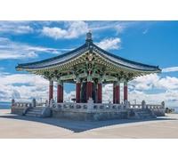 GLHUIOZ Puzzle 1000 Pieces | Puzzle Adulte | Puzzles Classiques | Temples américains Pagodes Cloche coréenne 75x50cm