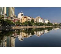 GLHUIOZ Puzzle 1500 Pièces Adultes, Puzzle Classique Puzzle Adulte et Enfant - Rivières du Vietnam Hanoï 87x57cm