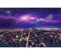 GLHUIOZ Puzzle 1500 Pieces Adultes Puzzle en Bois Adulte 1500 pièces Jeu éducatif défi Jouet 1500 Pièces Bois Puzzles Art Adultes Enfants Mégapole des Villes américaines 87x57cm