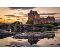 GLHUIOZ Puzzle 1500 Pieces Adultes Puzzle en Bois Adulte 1500 pièces Jeu éducatif défi Jouet 1500 Pièces Bois Puzzles Art Adultes Enfants Châteaux Ponts Écosse 87x57cm