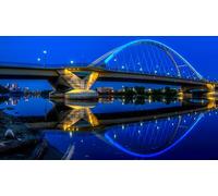 GLHUIOZ Puzzle 1500 pièces, d'anniversaire, Cadeaux pour Femmes, Art Mural Ponts fluviaux des États-Unis 87x57cm