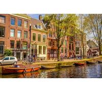 GLHUIOZ Puzzle 1500 Pieces Paysage | Puzzle | Puzzles Classiques | Puzzle Adulte | Côte Pays-Bas Amsterdam 87x57cm