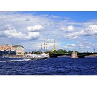 GLHUIOZ Puzzle 1500 Pieces Paysage - Puzzle | Puzzles Classiques | Puzzle Adulte Russie Saint-Pétersbourg 87x57cm