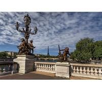 GLHUIOZ Puzzle 1500 Pieces Paysage - Puzzle | Puzzles Classiques | Puzzle Adulte Sculptures France Paris 87x57cm