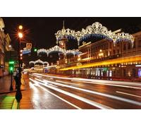 GLHUIOZ Puzzle 1500 Pièces pour Adultes,Design Unique Jouet éducatif pour Adolescents et Enfants idée Cadeau Russie Saint-Pétersbourg 87x57cm