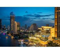 GLHUIOZ Puzzle 1500 Pièces pour Adultes,Design Unique Jouet éducatif pour Adolescents et Enfants idée Cadeau Rivières Bangkok Thaïlande 87x57cm