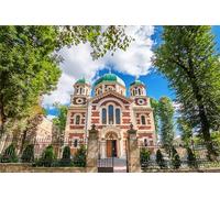 GLHUIOZ Puzzle 1500 Pièces pour Adultes, Jigsaw Puzzle, Design Unique Jouet éducatif pour Adolescents et Enfants idée Cadeau Temples d'Ukraine 87x57cm
