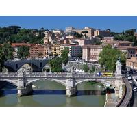 GLHUIOZ Puzzle 1500 Pièces pour Adultes, Jigsaw Puzzle, Design Unique Jouet éducatif pour Adolescents et Enfants idée Cadeau Rome Italie Rivières Ponts 87x57cm