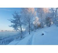 GLHUIOZ Puzzle 500 Classiques Doubna,région de Moscou,Russie,Volga,52x38cm