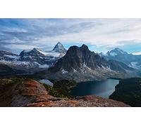 GLHUIOZ Puzzle 500 Pièces Adultes Classique,Canada,Alberta,Lacs,Province de Colombie-Britannique,52x38cm