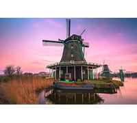 GLHUIOZ Puzzle 500 pièces - Adultes et Enfants dès 14 Ans - de qualité supérieure,Moulin,52x38cm