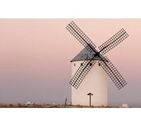 GLHUIOZ Puzzle 500 Pièces Adultes,Puzzle Classique Puzzle Adulte et Enfant,Moulin à Vent,52x38cm