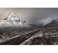 GLHUIOZ Puzzle 500 Pièces Grand Bois pour Adultes,Personnes âgées,Enfants,Hiver,Billet Aller-Retour,52x38cm