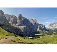 GLHUIOZ Puzzle 500 Pieces Paysage Classiques Adulte Vallée,Alpes,Italie,Val Gardena,52x38cm