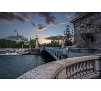 GLHUIOZ Puzzle 500 Pieces Paysage | Puzzle | Puzzles Classiques | Puzzle Adulte | Bateau fluvial Bridges 52x38cm