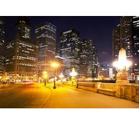 GLHUIOZ Puzzle 500 Pieces Paysage | Puzzle | Puzzles Classiques | Puzzle Adulte | États-Unis Ville de Chicago 52x38cm