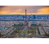 GLHUIOZ Puzzle 500 Pièces Paysage -Puzzles en tête en Bois-Relax Puzzles Jeux-Puzzle Ville Romantique pour Enfants et Adultes Cadeaux France Paris Eiffel 52x38cm