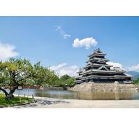 GLHUIOZ Puzzle 500 Pièces Paysage -Puzzles en tête en Bois-Relax Puzzles Jeux-Puzzle Ville Romantique pour Enfants et Adultes Cadeaux Châteaux et Parcs du Japon 52x38cm