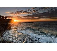 GLHUIOZ Puzzle 500 pièces,pour Adultes,Impossible,Jeu d'adresse pour Toute la Famille,de décoration d'intérieur,Côte,Espagne,Mer Méditerranée,52x38cm