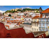 GLHUIOZ Puzzle 500 pièces pour Adultes,matériaux recyclables de qualité supérieure et Puzzle d'impression Haute définition, Jeu en Famille,Cadeaux pour Amis. Portugal Lisbonne 52x38cm