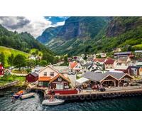 GLHUIOZ Puzzle 500 Pieces | Puzzle Adulte | Puzzles Classiques | Marinas de Norvège 52x38cm