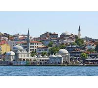 GLHUIOZ Puzzle 500 | Puzzle | Puzzle Adulte | Classiques Puzzle | Côte d'Istanbul en Turquie 52x38cm