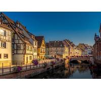 GLHUIOZ Puzzle 500 | Puzzle | Puzzle Adulte | Classiques Puzzle | France Bridges Colmar Waterfront 52x38cm