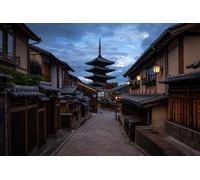 GLHUIOZ Puzzle Adulte 1000 Pièces Abstrait Puzzle Classique Kit Bricolage Jouet en Bois Cadeau Unique Décor À La Maison Temples Pagodes Kyoto Japon 75x50cm