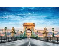 GLHUIOZ Puzzle Adulte 1000 Pièces Cadeau De Décoration DIY Art De Mur Moderne Cadeau Unique Home Decor Ponts Hongrie Pont des Chaînes Arche 75x50cm