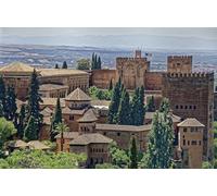 GLHUIOZ Puzzle Adulte 1000 Pièces Puzzle 3D Abstrait Bricolage Moderne Art Mural Cadeau Unique Home Decor Forteresse Espagne Alhambra 75x50cm