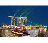 GLHUIOZ Puzzle Adulte 1000 Pièces Puzzle 3D DIY Bateau à Moteur de Singapour 75x50cm