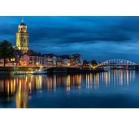 GLHUIOZ Puzzle Adulte 1000 Pièces Puzzle 3D DIY Pays-Bas Rivières Ponts Bateau fluvial 75x50cm