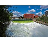 GLHUIOZ Puzzle Adulte 1500 Pièces DIY Art De Mur Moderne Cadeau Unique Home Decor Rivières et Cascades des États-Unis 87x57cm