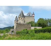 GLHUIOZ Puzzle Adulte 1500 Pièces Paysages Artisanat Cadeau Famille Puzzle Classique 3D Puzzle Jouet en Bois Cadeau Unique Décoration Intérieure Châteaux Allemagne Bürresheim 87x57cm