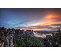 GLHUIOZ Puzzle Adulte 500 Pièces 3D Abstrait Bricolage Moderne Art Mural Cadeau Unique Home Decor Allemagne,Suisse saxonne,Grès,52x38cm