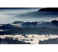 GLHUIOZ Puzzle Adulte 500 Pièces 3D Abstrait Bricolage Moderne Art Mural Cadeau Unique Home Decor,Maisons,Nébuleuse,Nébuleuse du Voile,52x38cm