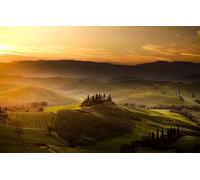 GLHUIOZ Puzzle Adulte 500 Pièces Artisanat Cadeau Famille Classique 3D Jouet en Bois Cadeau Unique Décoration Intérieure Italie,San Quirico D'Orcia,52x38cm